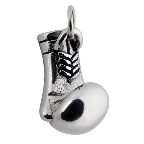 PENDENTIF ACIER BOXE 25x17 mm