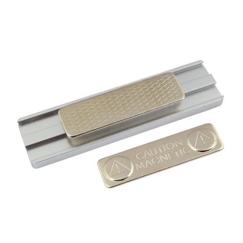 BADGE NOMINATIF AVEC AIMANT MM 75X20 thumbnail 4