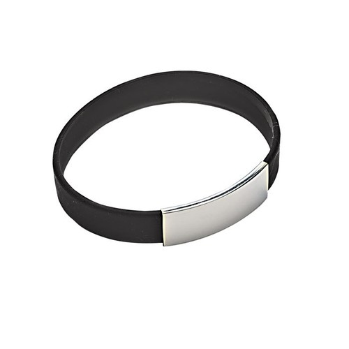 BRACELET HOMME SILICONE NOIR