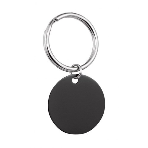 PENDENTIF ROND NOIR - D=32 mm
