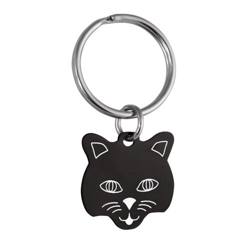 PENDENTIF PROFIL NOIR - 23x23 mm
