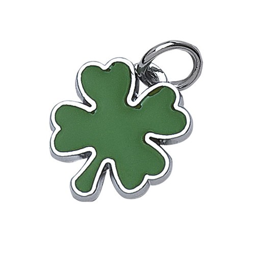 PLAQUE CHARMS TREFLE VERT