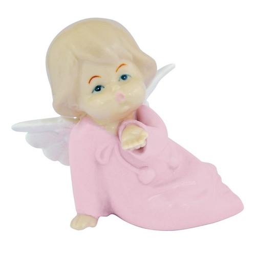ANGELET EN CÉRAMIQUE ROSE 6.6*4.8*8