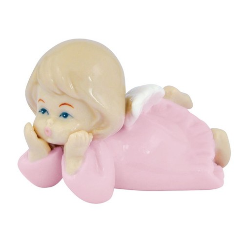 ANGELET EN CÉRAMIQUE ROSE 6.2*5.1*4.5