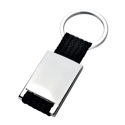 PORTE-CLÉS AVEC NYLON NOIR - SANS BOÎTE