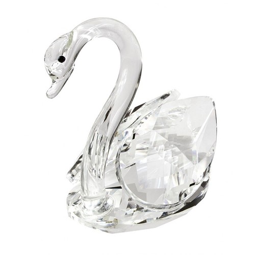 CYGNE EN VERRE cm 7,5 - SANS BOITE