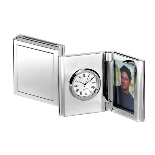 HORLOGE PORTE-PHOTOS POLI - 50 x h65 mm