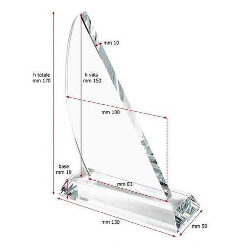 TROPHEE VOILE 150X100X10 MM thumbnail 4