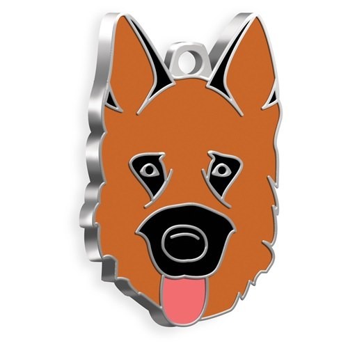 MEDAILLE CHIEN GERMAN SHEPERD FAUVE