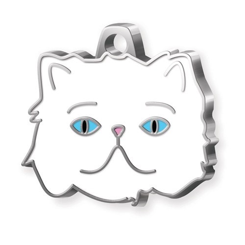 MEDAILLE CHAT PERSIANO YEUX BLEUS