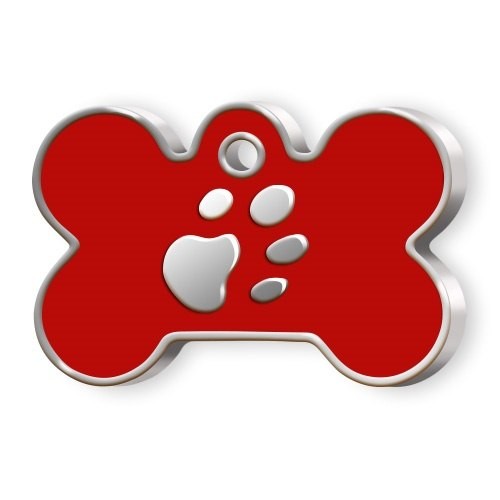 MEDAILLE OS GRAND ROUGE OS AVEC PATTE
