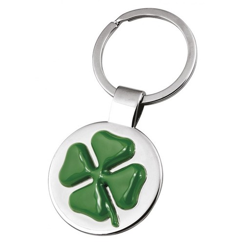 PORTE-CLES TREFLES 4 FEUILLES VERT/CREUX thumbnail 5