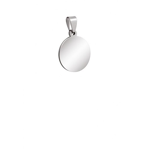 PENDENTIF ACIER ROND D.15mm