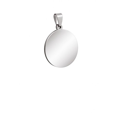 PENDENTIF ACIER ROND D.20mm