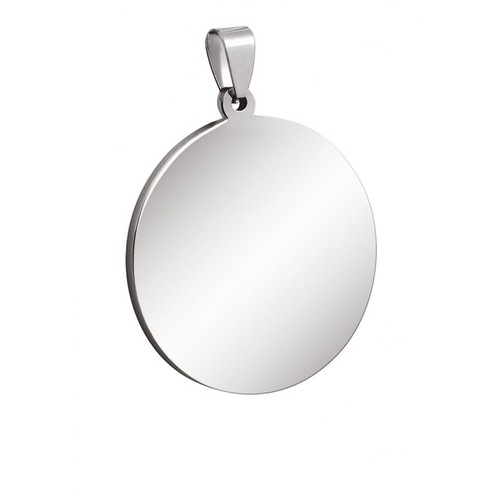 PENDENTIF ACIER ROND D.35mm
