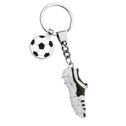 PORTE-CLÉ CHAUSSURE FOOTBALL NOIR BLANC thumbnail 4