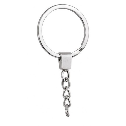 ANNEAU PLAT 32 mm AVEC CHAÎNETTE