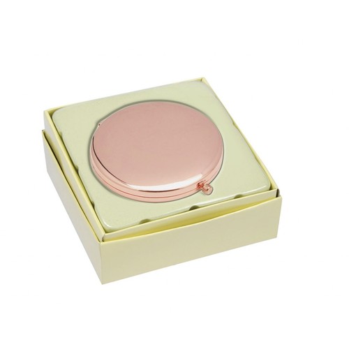 Miroitant rond avec bouton rose thumbnail 4