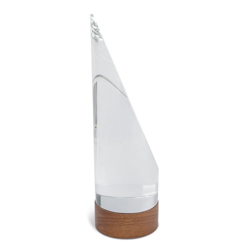TROPHÉE CRISTAL BASE EN BOIS 7X23 CM thumbnail 4