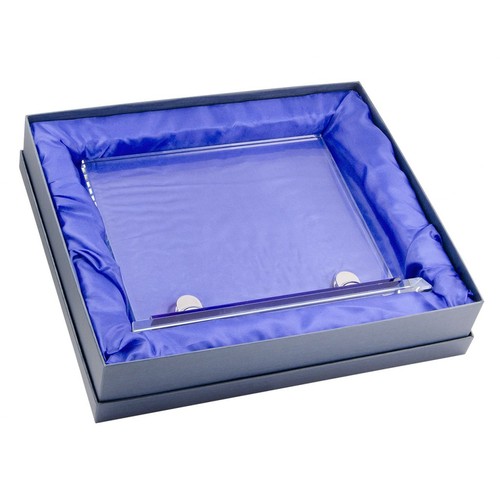 PLAQUE VERRE AVEC BASE BLEUE 180x150 mm thumbnail 4