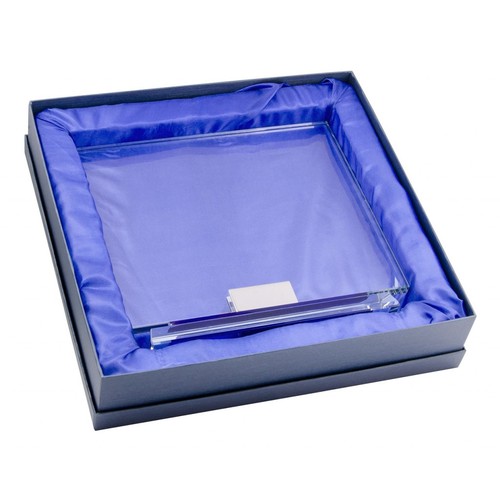 PLAQUE VERRE AVEC PROFIL BLEU 260x220 mm thumbnail 4