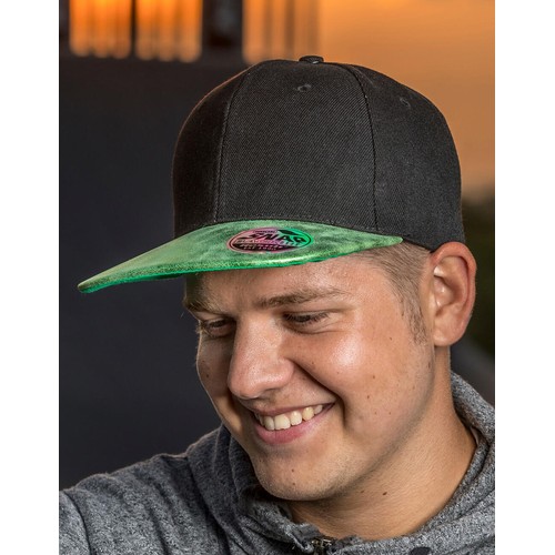 Bronx Glitter Flat Peak Snapback Cap thumbnail 6