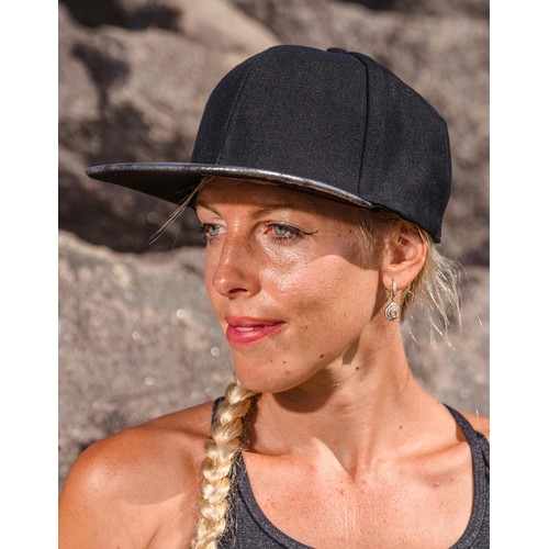 Bronx Glitter Flat Peak Snapback Cap thumbnail 5