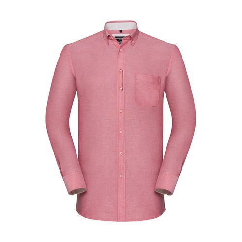 Men`s LS Tailored Washed Oxford Shirt - 1
