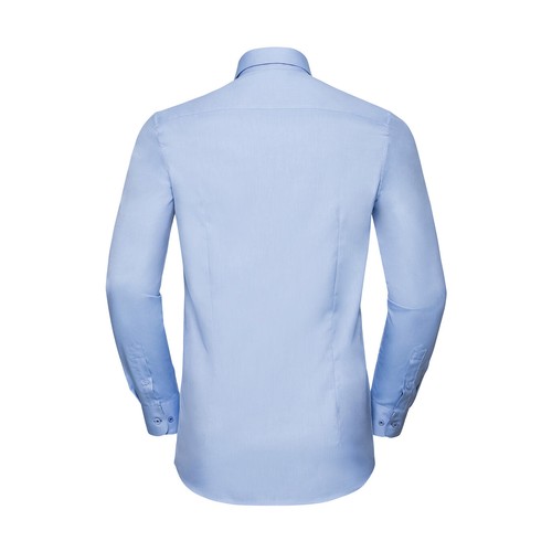 Tailored Contrast Herringbone Shirt LS thumbnail 13