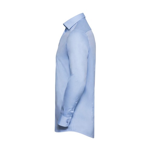 Tailored Contrast Herringbone Shirt LS thumbnail 12
