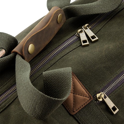 Heritage Waxed Canvas Holdall thumbnail 9