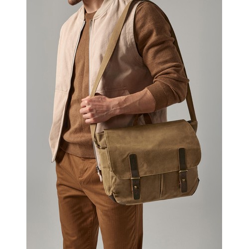 Heritage Waxed Canvas Messenger - 1