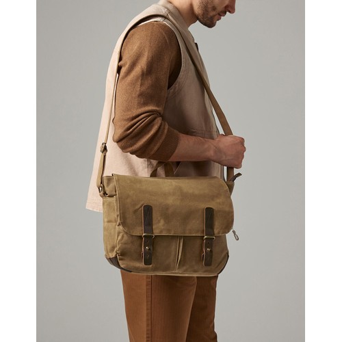 Heritage Waxed Canvas Messenger thumbnail 5
