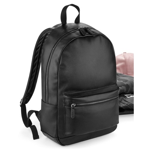 Faux Leather Fashion Backpack thumbnail 4