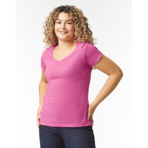 Gildan Ladies Softstyle V-Neck T-Shirt thumbnail 6