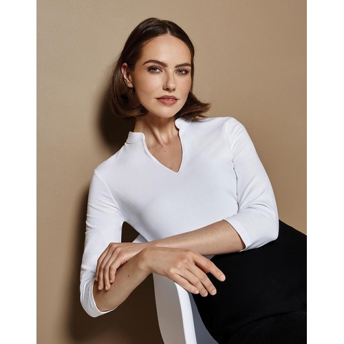 Regular Fit Mandarin Collar Top thumbnail 4