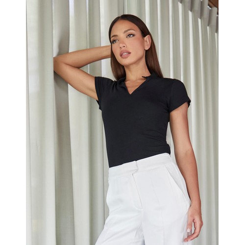 Regular Fit Mandarin Collar Top thumbnail 6