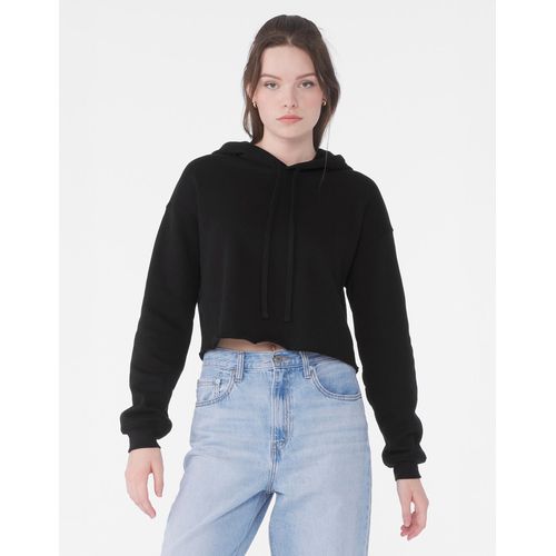 Women`s Cropped Fleece Hoodie - 7