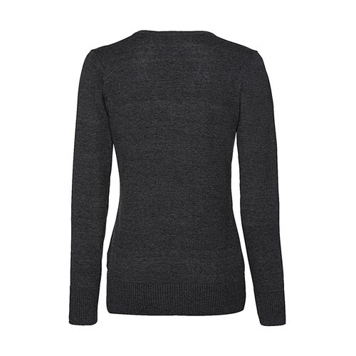 Ladies’ V-Neck Knitted Pullover - 7