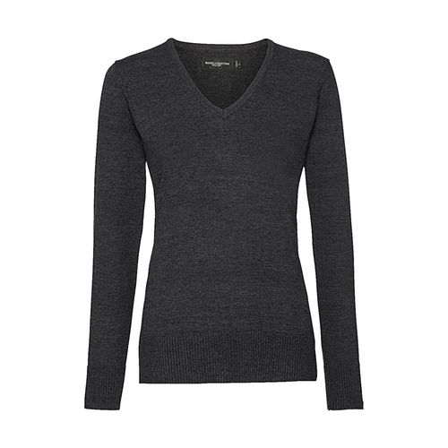 Ladies’ V-Neck Knitted Pullover - 5