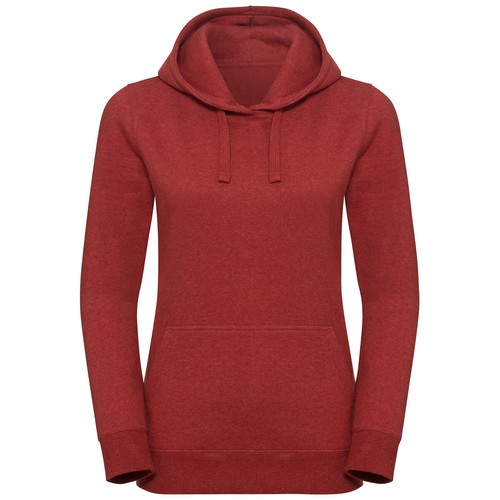 Ladies` Authentic Melange Hooded Sweat - 1