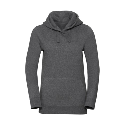 Ladies` Authentic Melange Hooded Sweat - 2