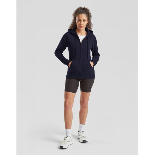 Premium Hooded Sweat Jacket Lady-Fit thumbnail 4