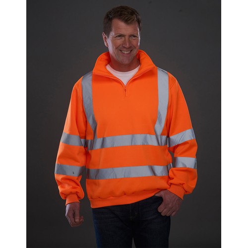 Fluo 1/4 Zip Sweat Shirt thumbnail 4