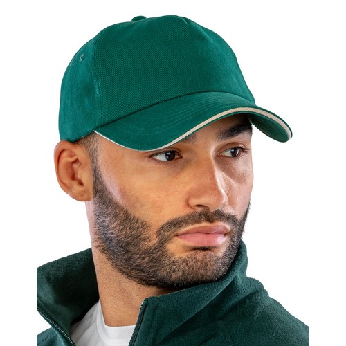 Brushed Cotton Decorator Cap with Sandwich Peak thumbnail 4