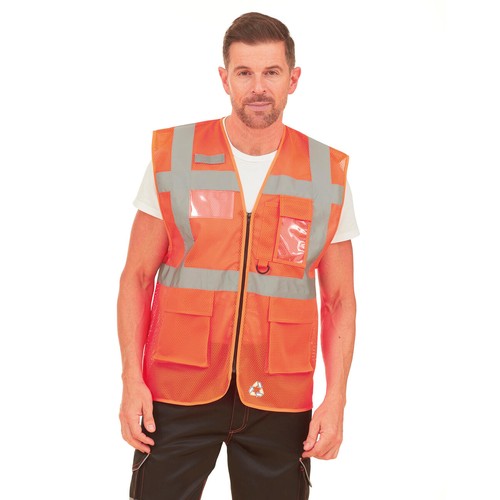 Fluo Open Mesh Executive Waistcoat - 4