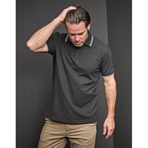 Luxury Stripe Stretch Polo - 2