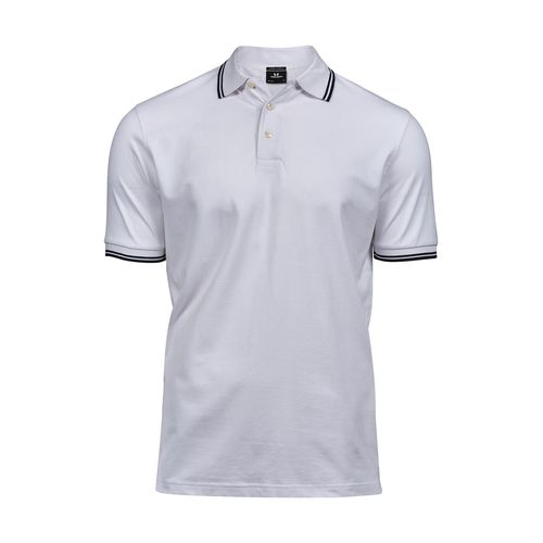 Luxury Stripe Stretch Polo - 7