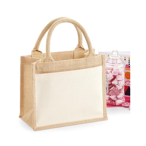 Cotton Pocket Jute Gift Bag thumbnail 4
