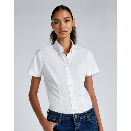 Women`s Tailored Fit Premium Oxford Shirt SSL - 8